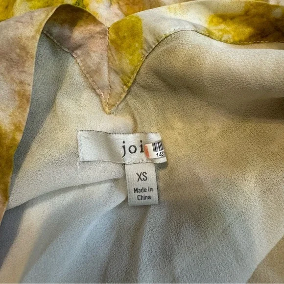 Joie Maple Tie Dye Printed Silk V-Neck Georgette Sleeveless Midi Slip Dress XS - Picture 7 of 10